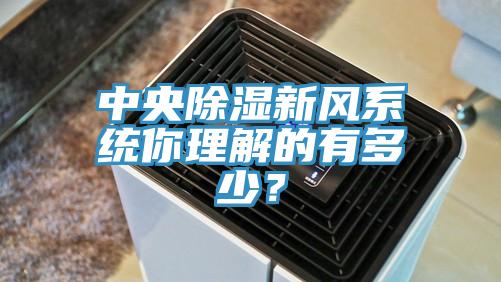 中央除濕新風(fēng)系統(tǒng)你理解的有多少？