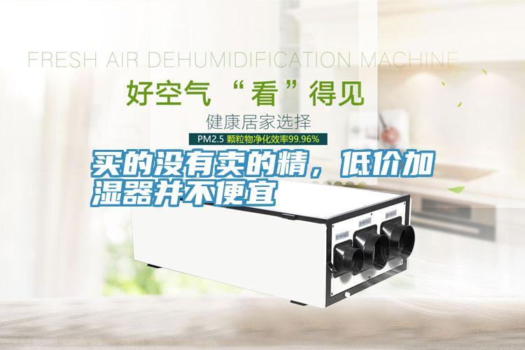 買的沒有賣的精，低價加濕器并不便宜