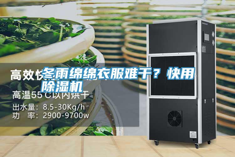 冬雨綿綿衣服難干？快用除濕機