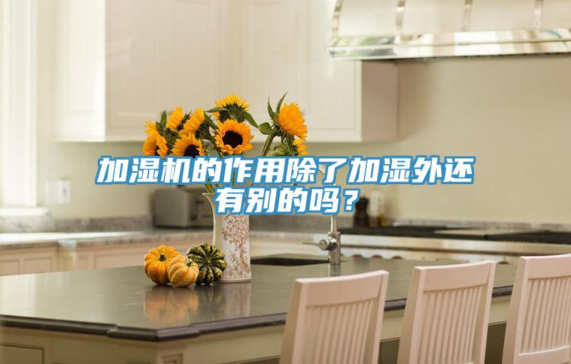加濕機(jī)的作用除了加濕外還有別的嗎？