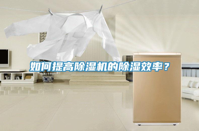 如何提高除濕機的除濕效率？