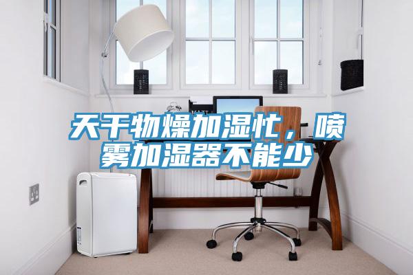 天干物燥加濕忙，噴霧加濕器不能少