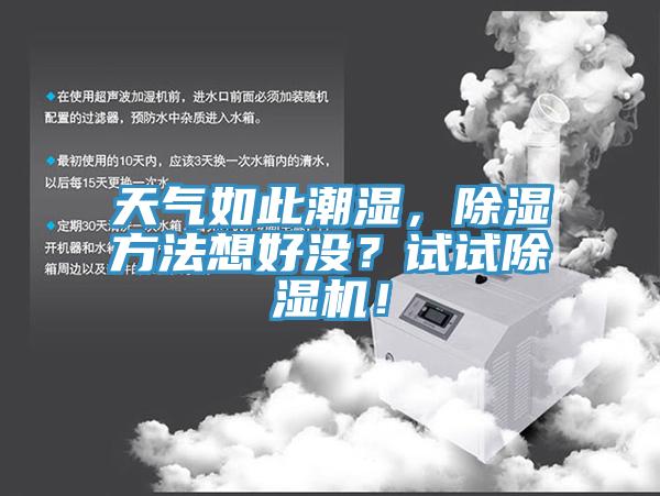 天氣如此潮濕，除濕方法想好沒(méi)？試試除濕機(jī)！