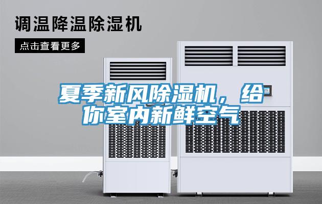 夏季新風(fēng)除濕機，給你室內(nèi)新鮮空氣