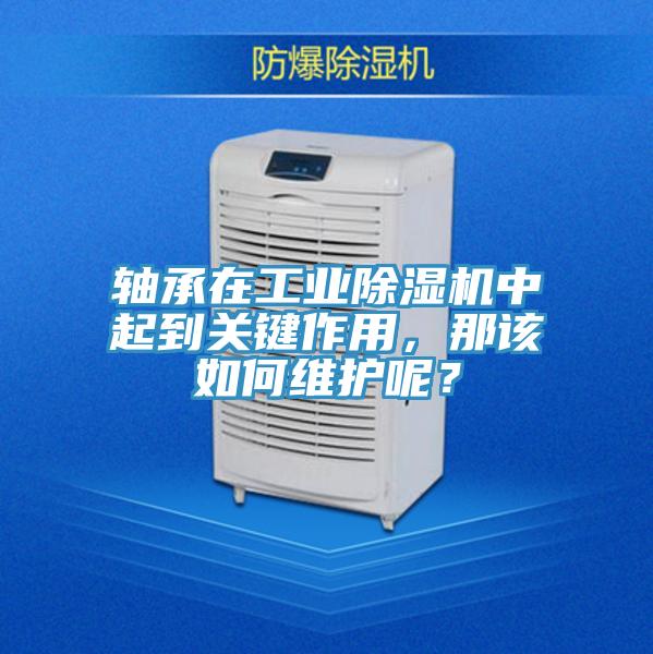 軸承在工業(yè)除濕機中起到關(guān)鍵作用，那該如何維護呢？