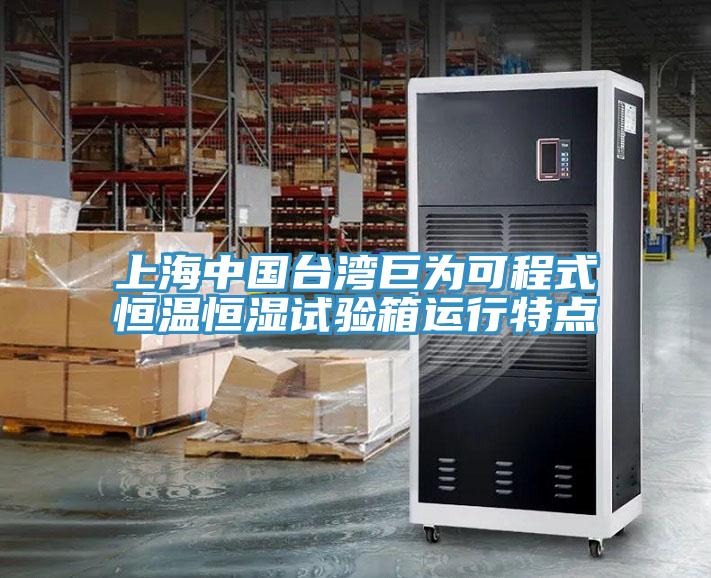 上海中國臺灣巨為可程式恒溫恒濕試驗箱運(yùn)行特點