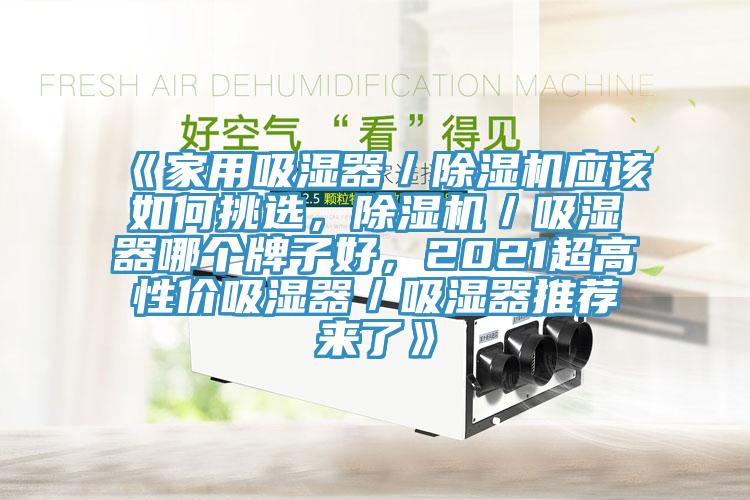《家用吸濕器／除濕機(jī)應(yīng)該如何挑選，除濕機(jī)／吸濕器哪個(gè)牌子好，2021超高性價(jià)吸濕器／吸濕器推薦來(lái)了》