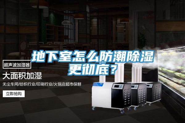 地下室怎么防潮除濕更徹底？