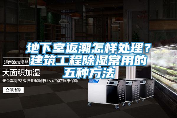 地下室返潮怎樣處理？建筑工程除濕常用的五種方法