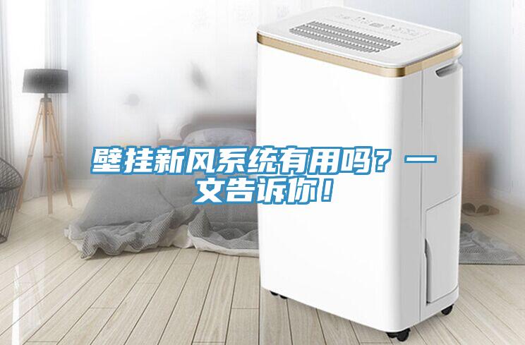 壁掛新風系統(tǒng)有用嗎？一文告訴你！