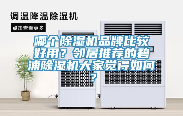 哪個(gè)除濕機(jī)品牌比較好用？鄰居推薦的碧浦除濕機(jī)大家覺得如何？