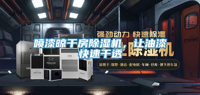 噴漆晾干房除濕機，讓油漆快速干透