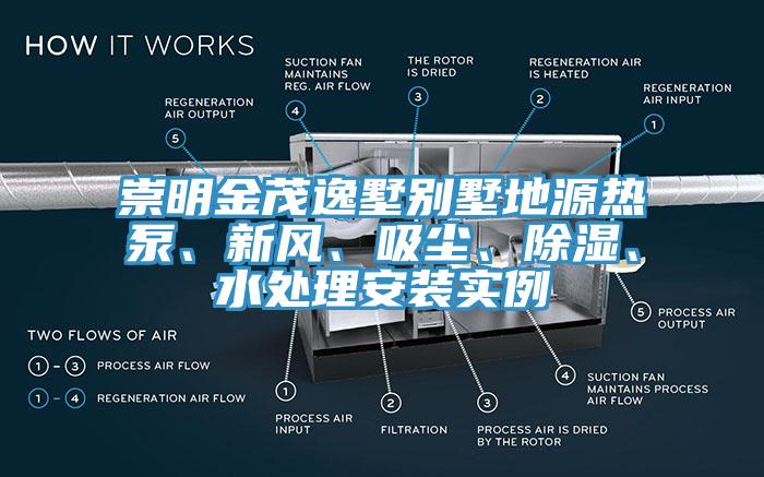 崇明金茂逸墅別墅地源熱泵、新風、吸塵、除濕、水處理安裝實例