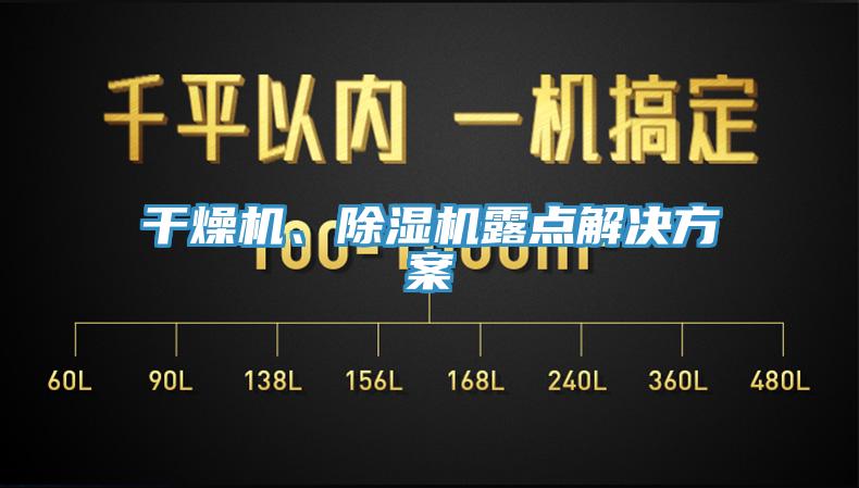 干燥機(jī)、除濕機(jī)露點(diǎn)解決方案