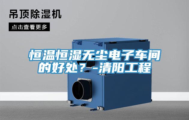 恒溫恒濕無(wú)塵電子車(chē)間的好處？-清陽(yáng)工程