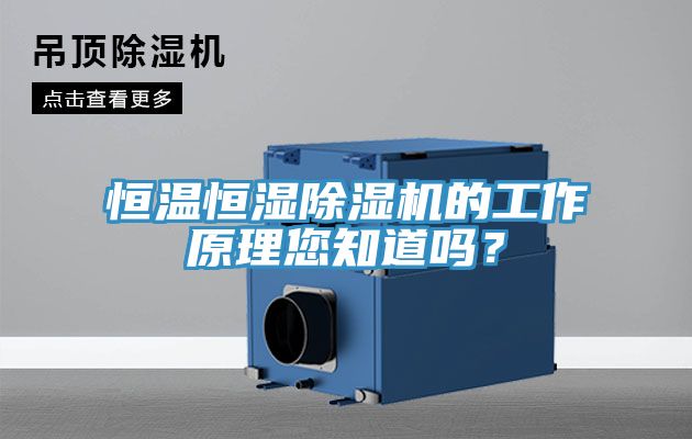恒溫恒濕除濕機的工作原理您知道嗎？