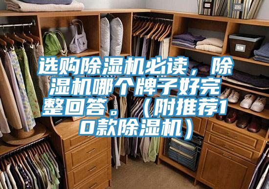 選購(gòu)除濕機(jī)必讀，除濕機(jī)哪個(gè)牌子好完整回答。（附推薦10款除濕機(jī)）