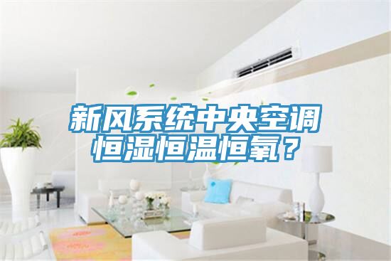 新風系統(tǒng)中央空調(diào)恒濕恒溫恒氧？