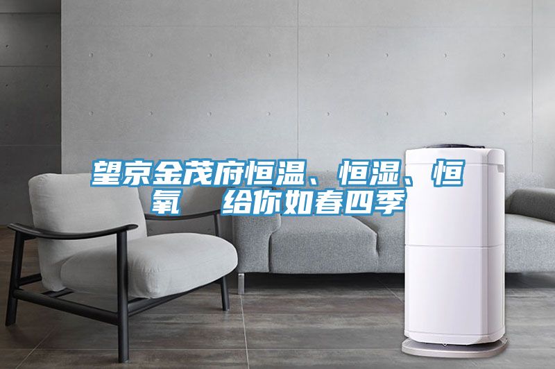 望京金茂府恒溫、恒濕、恒氧  給你如春四季