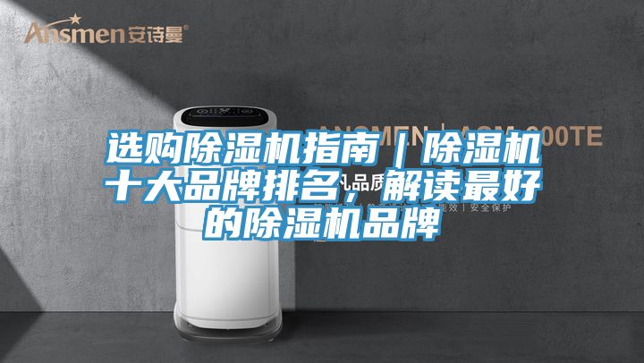 選購除濕機(jī)指南｜除濕機(jī)十大品牌排名，解讀最好的除濕機(jī)品牌
