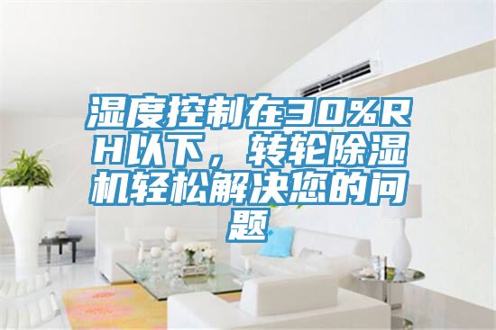 濕度控制在30%RH以下，轉(zhuǎn)輪除濕機輕松解決您的問題