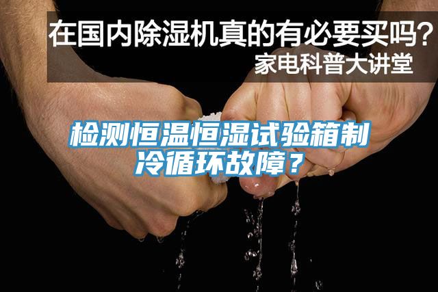 檢測恒溫恒濕試驗(yàn)箱制冷循環(huán)故障？