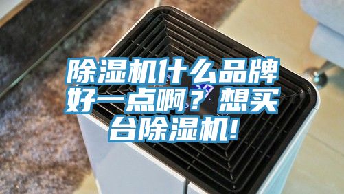 除濕機什么品牌好一點??？想買臺除濕機!