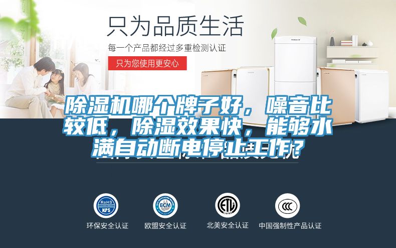 除濕機(jī)哪個(gè)牌子好，噪音比較低，除濕效果快，能夠水滿自動(dòng)斷電停止工作？