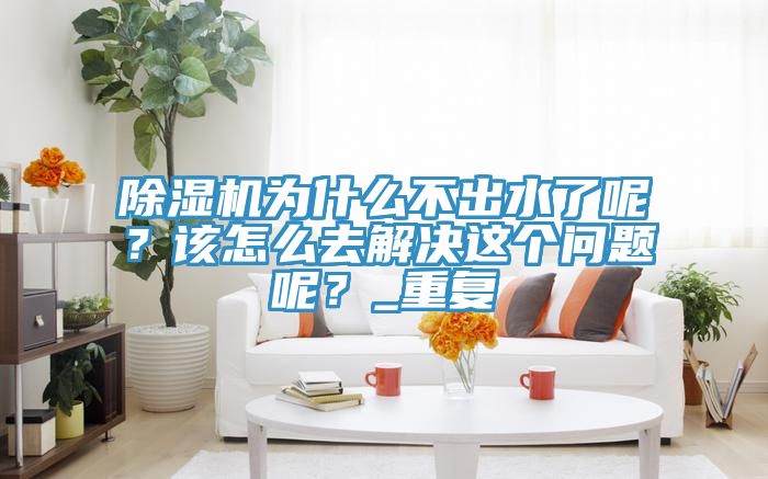 除濕機(jī)為什么不出水了呢？該怎么去解決這個(gè)問題呢？_重復(fù)