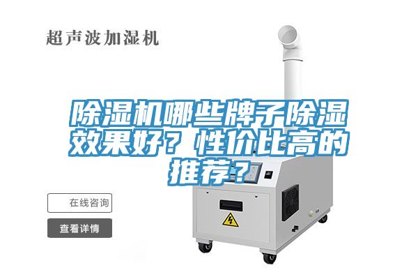 除濕機哪些牌子除濕效果好？性價比高的推薦？