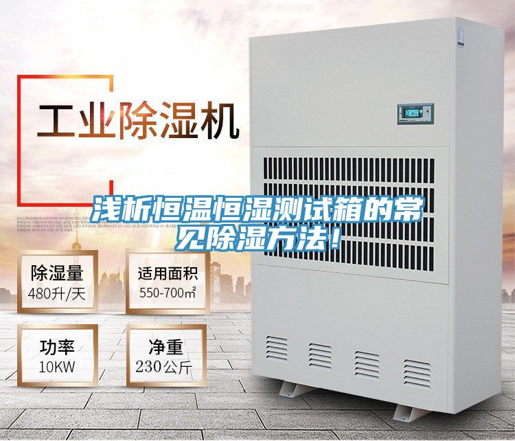 淺析恒溫恒濕測試箱的常見除濕方法！