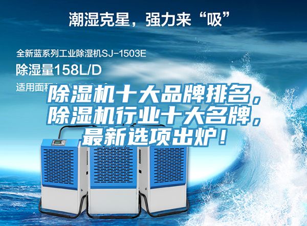 除濕機十大品牌排名，除濕機行業(yè)十大名牌，最新選項出爐！