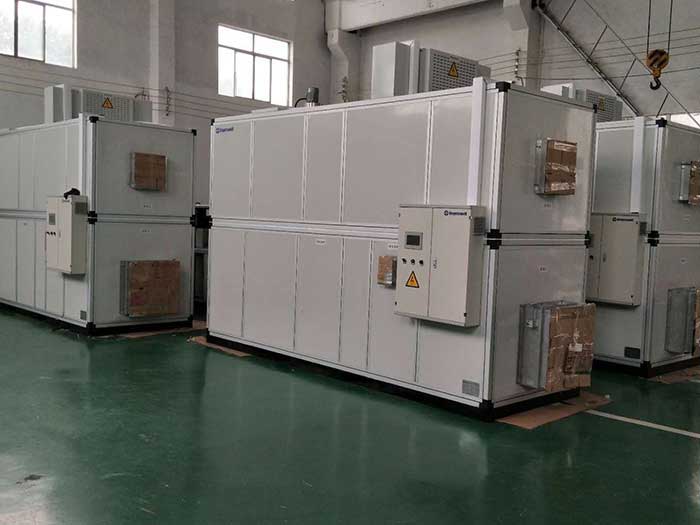 濟(jì)南銘威化工鋰電池鈷酸鋰零下40℃露點(diǎn)，三臺全新風(fēng)轉(zhuǎn)輪除濕機(jī)組